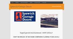 Desktop Screenshot of ipswichgaragedoors.com