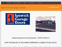 Tablet Screenshot of ipswichgaragedoors.com